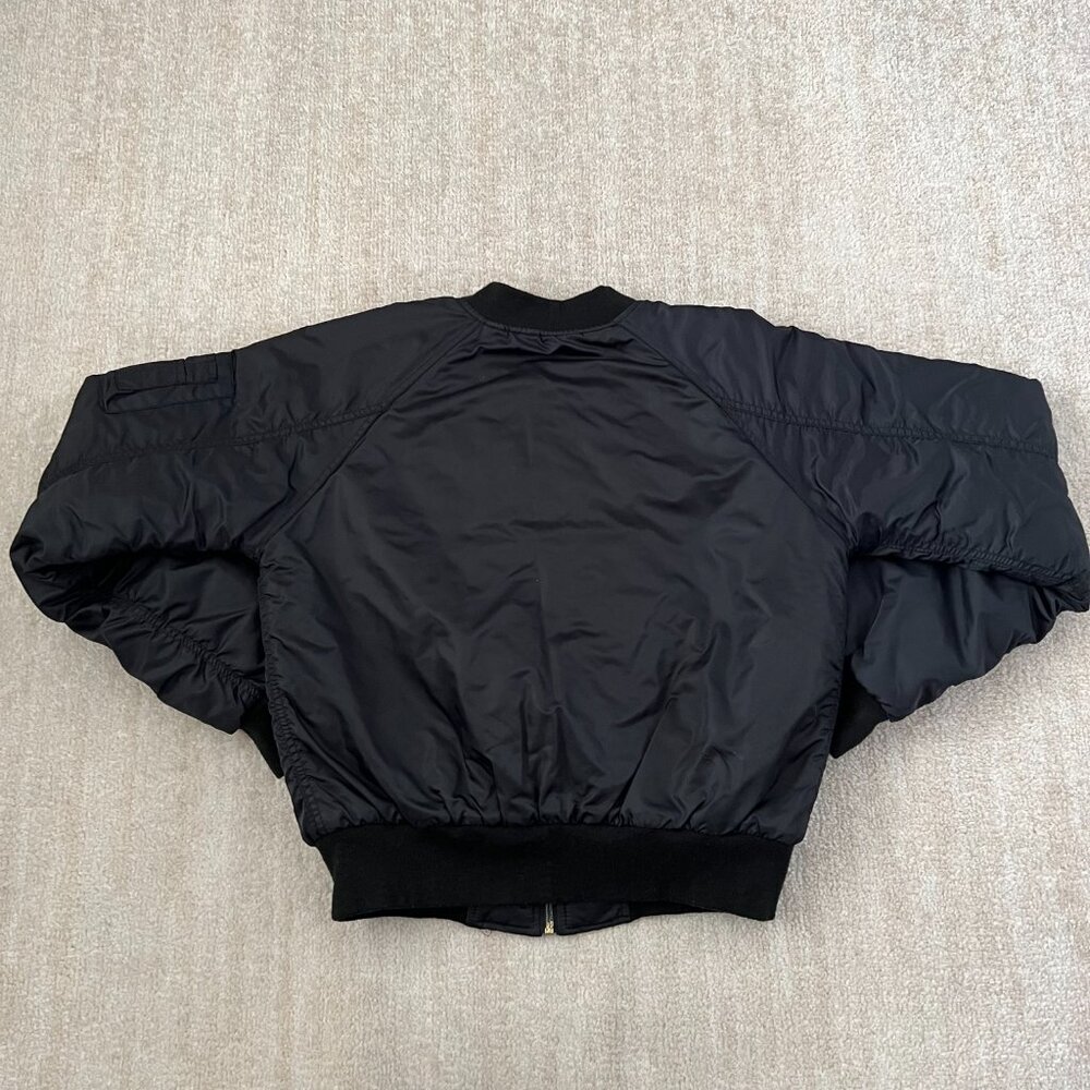 Y2K South Pole Zip Up Black Gold Bomber Jacket XL - Picture 4 of 14